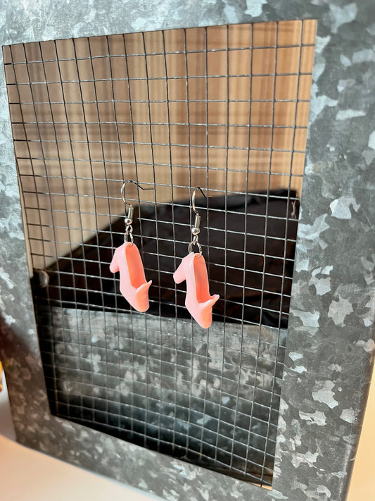 Örhängen rosa skor